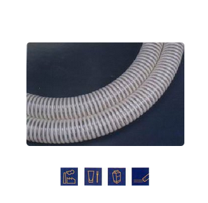 Стандартный пищевой шланг ПВХ напорно-всасывающий со спиралью ПВХ Серия 012 (D 40мм)